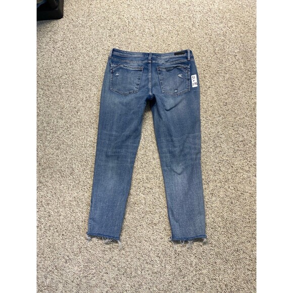 Buckle Black High-Rise Skinny Distressed Size 31 Raw Hem Fit No 53 - Picture 5 of 7